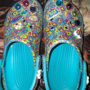 CROCS Kids Multicolor Patterned Clogs Lisa Frank’s.